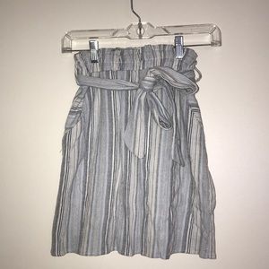 Blue striped skirt